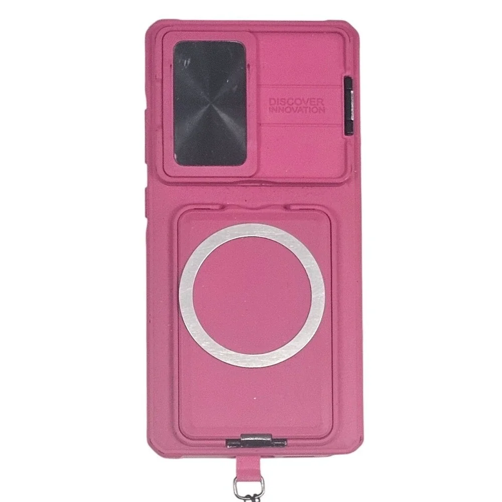 Nillkin Discover Innovation GalaxyS25 MagSafe CasePink‎ Camera Slide Kickstand